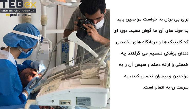 dentalclinicmarketing عکسبرداری از روند معالجه بیمار در کلینیک دندان پزشک