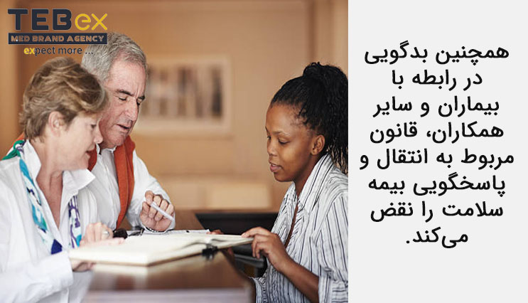 055 بدگویی در رابطه با بیماران و سایر همکاران